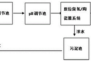基于臭氧和陶瓷膜的高难废水处理方法