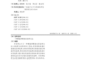 糖蜜酒精废水处理方法