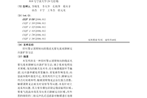 即时警示团聚倾向的微波光催化废水降解反应器扩容方法