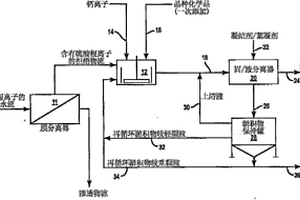 降低废水流中硫酸盐浓度的方法