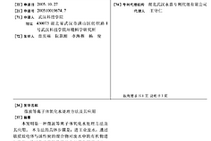 微波等离子体氧化水处理方法及其应用