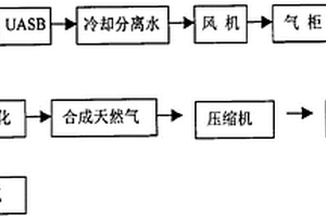 利用有机废水生产合成天然气的工艺方法及装置