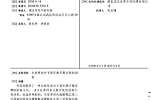 水溶性高分子量阳离子聚合物的制备