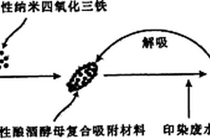 磁性酿酒酵母菌的制备方法及其处理印染废水技术