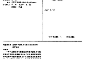 处理有机废水的生物回旋床方法和悬浮填料