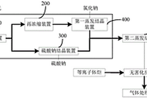 高含盐废水盐分的资源化及无害化处理系统
