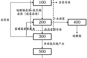 基于膜式分离盐硝的含盐废水循环处理系统和方法