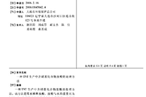 TNT生产中含硝基化合物废酸的处理方法