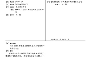 用组合微生物生态系降解高氯代二噁类污染物的方法
