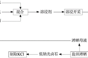 基于煤化工中高浓盐水的溶浸剂