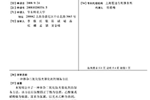掺杂二氧化钛光催化剂的制备方法