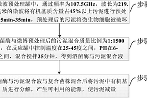 采用微波与生物酶及微生物相结合的污泥减量方法