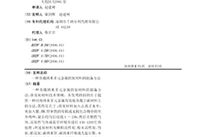 负载纳米多元金属的炭材料的制备方法