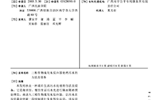 三相生物流化床反应器处理污水的方法及设备