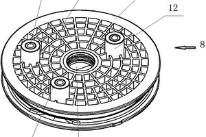 用于介电电泳碟管式膜组件的进水端盖及碟管式膜组件