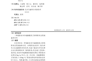 脱除水体中硫酸根离子的吸附剂及其制备和应用