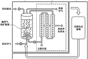 利用超声波作用和/或光催化反应进行水处理的方法以及系统