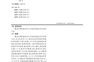 通过生物修复水体与土壤及资源综合利用的方法