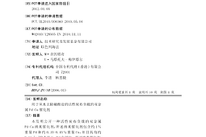 用于从水去除硝酸盐的活性炭布负载的双金属Pd-Cu催化剂