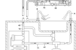 能够储存并利用反渗透净水机中非饮用水的装置以及存储利用方法