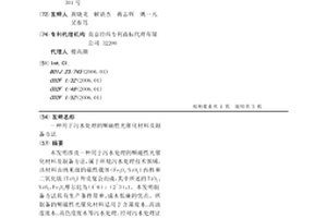 用于污水处理的顺磁性光催化材料及制备方法