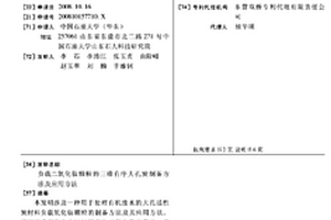 负载二氧化钛颗粒的三维有序大孔炭制备方法及应用方法