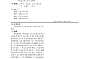 微波协同光化学催化降解反应器处理量扩张方法