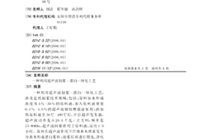 利用超声波制浆-漂白一体化工艺