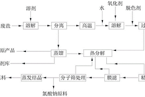 分离废盐中盐和有害废物的工艺