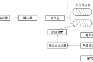 固体废弃物矿化低浓度二氧化碳的装置及其方法