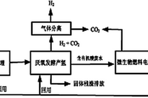 有机废弃物联产氢气和电的方法及其装置