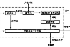 生态型农村污水与有机固体废弃物协同处理的工艺