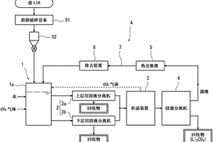 废锂离子电池的处理系统以及处理方法