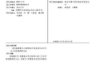 分离提纯VC发酵废水生化处理出水中大分子发色物质的方法