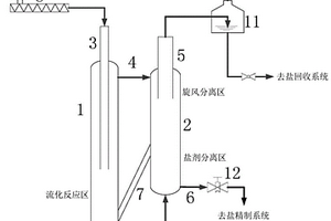 循环流化床处理工业废盐的系统及方法