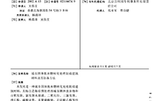 城市固体废弃物转化处理制成建筑材料及其制备方法