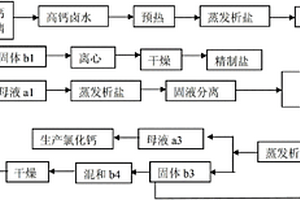 利用含钙芒硝型矿卤生产的高钙食用盐及其生产方法