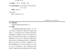 亚硫酸盐制浆废液处理回收工艺
