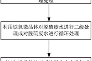 利用活性铁氧微晶体处理脱硫废水的装置及方法