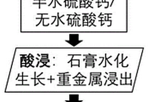 焙烧-酸浸联用提取石膏渣中污染物的方法