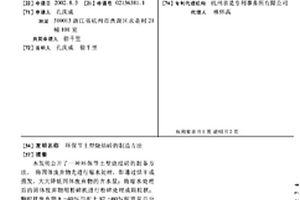 环保节土型烧结砖的制造方法