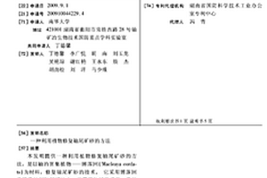 利用植物修复铀尾矿砂的方法