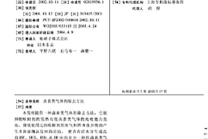 卤素类气体的除去方法