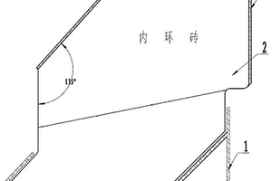 转底炉炉底陶瓷材料复合凸缘砖及其制造方法