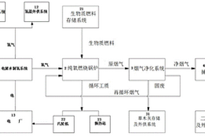 生物质纯氧燃烧发电系统及方法