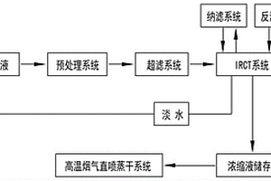 脱硫浆液离子脱除及浓缩液高温烟气直喷固化方法