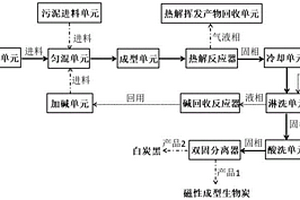 制备磁性成型生物炭联产白炭黑的装置与方法