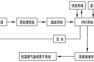 脱硫浆液离子脱除及浓缩液低温烟气直喷固化方法