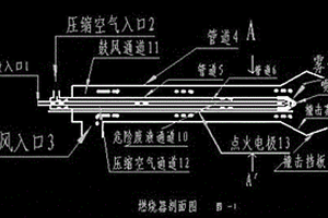 一种处置工业危险废液的雾化燃烧器