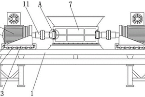 一种处理危险固废的具有防卡死功能的新型双辊撕碎机